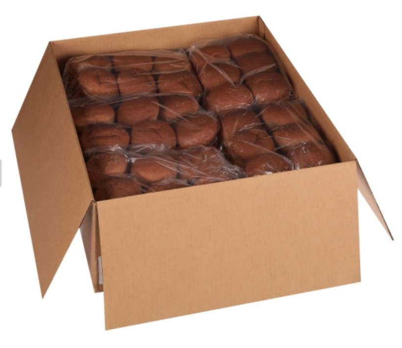 4" Wheat Hamburger Buns - 10/12ct