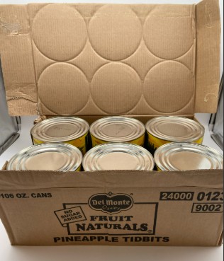 [2330] Pineapple Tidbits In Juice - 6/10