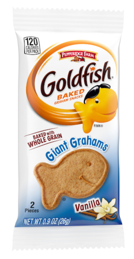 Giant Vanilla Goldfish Graham Crackers - 300/.9 oz