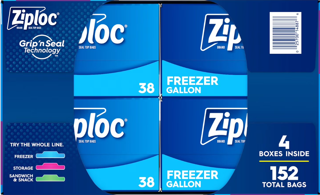 Ziploc Gallon Bags - 152ct