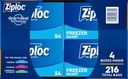Ziploc Quart Bags - 216ct