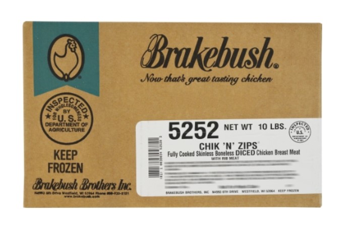 Diced White Chicken - 10lb