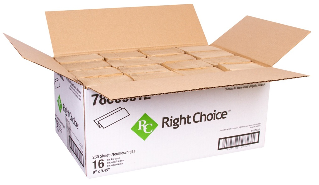 Brown Multifold Towels - 16/250ct