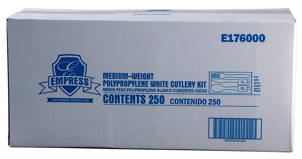 Cutlery Kit - Napkins/Forks/Salt&Pepper - 250ct