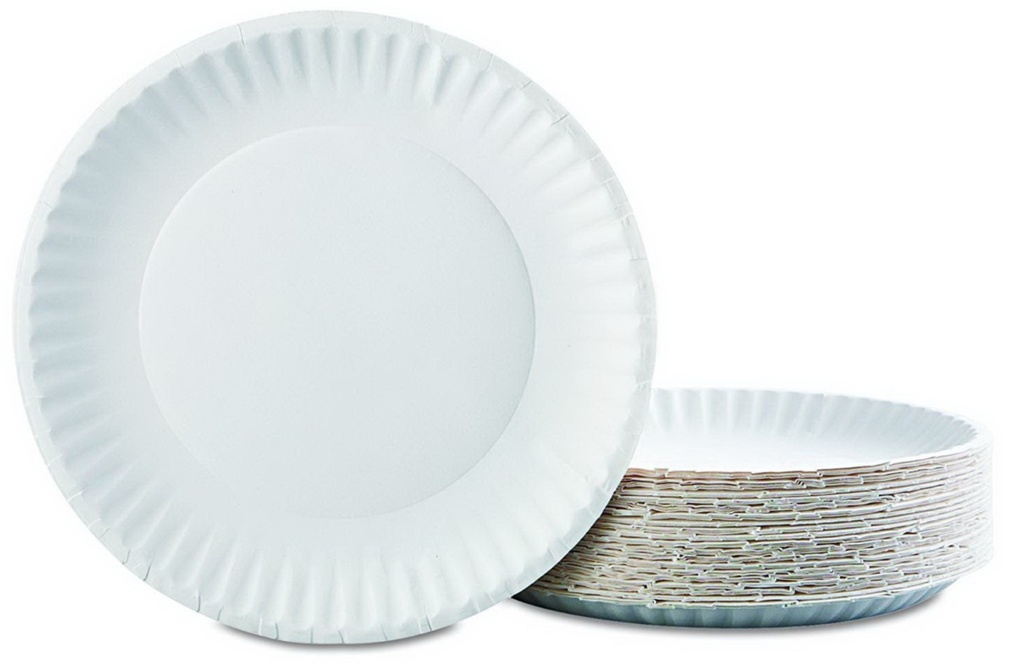 Coated 9" Paper Plates - 1000ct
