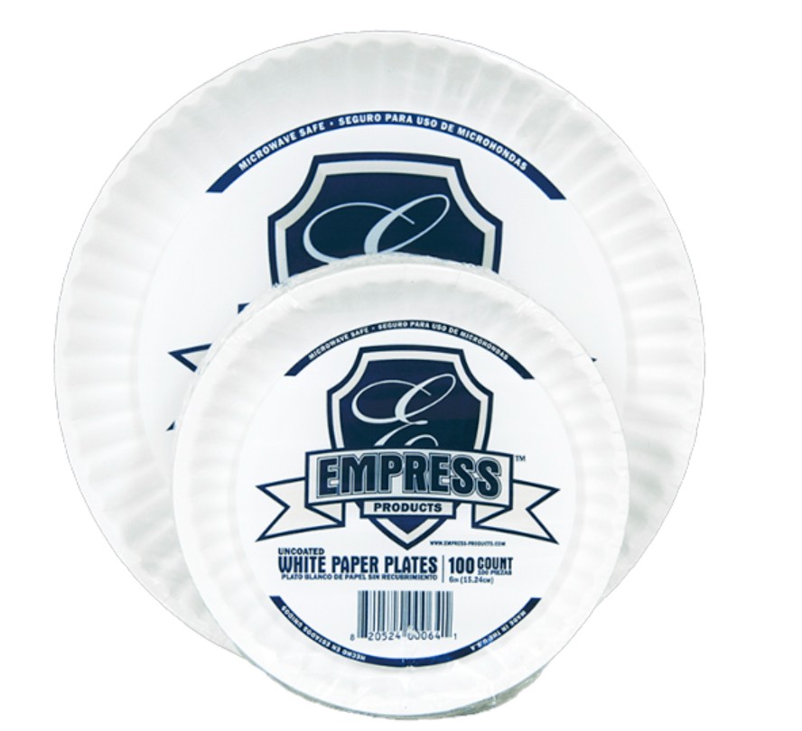 Lightweight 9" Paper Plates - 1200ct