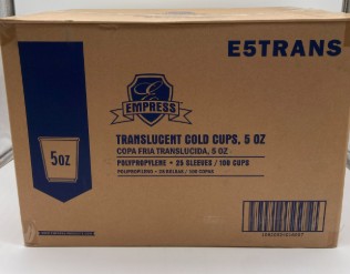 5oz Plastic Cups - 25/100ct