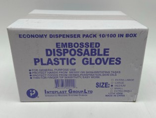 Medium Poly Gloves - 10/100ct
