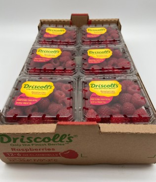 Fresh Raspberries - 12/6oz