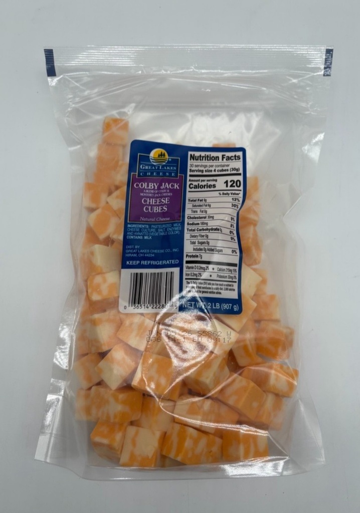 Colby/Jack Cheese Cubes - 2lb