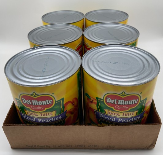 Diced Peaches In Juice - 6/10