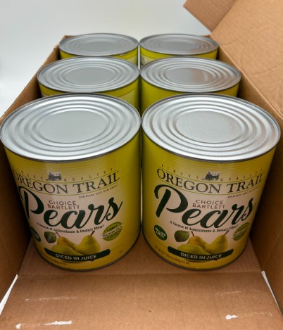Diced Pears In Juice - 6/10
