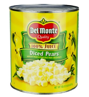 Diced Pears In Juice - #10