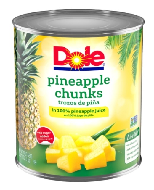 Pineapple Chunks In Juice - #10