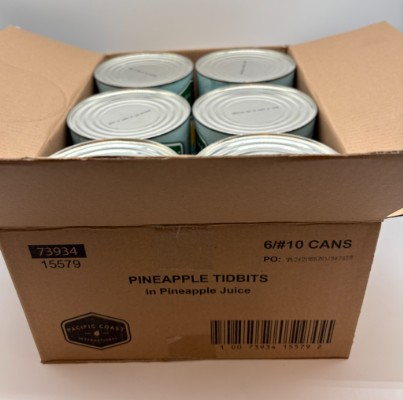 Pineapple Tidbits In Juice - 6/10