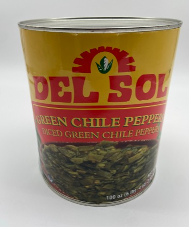 Pepper - Green Chile Diced-#10