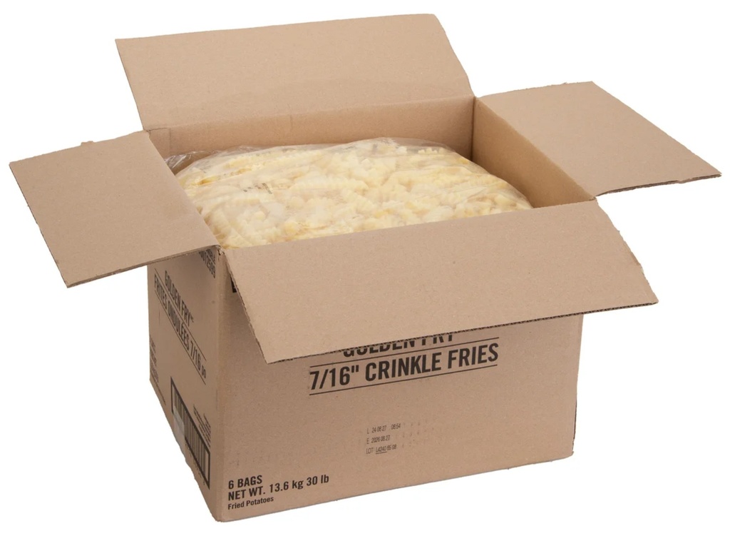 Crinkle Cut French Fries - 6/5lb