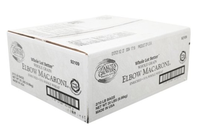 51% WG Elbow Noodles - 2/10lb