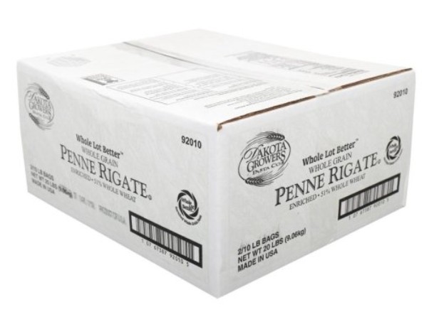 Pasta - Penne 51% WG - 20lb