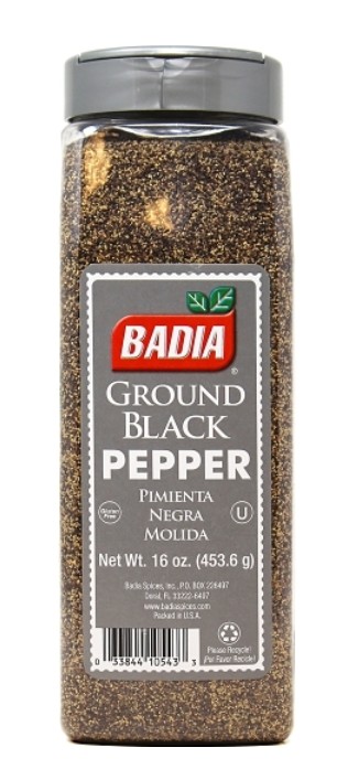 Ground Black Pepper - 16oz