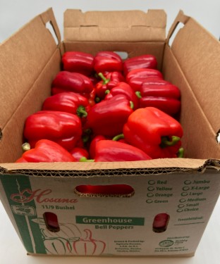 [0670] Red Bell Peppers - 25lb Case