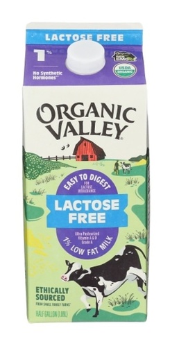 [1225.1] Organic 1% Milk - Lactose Free - 64oz