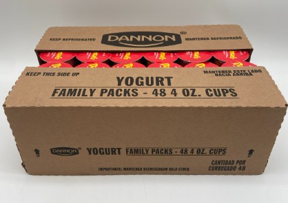 [1309] NF Strawberry/Banana Yogurt Cups - 48/4oz