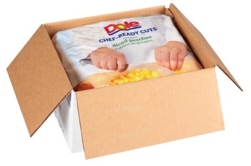 [2423] Frozen Diced Peaches - 2/5lb