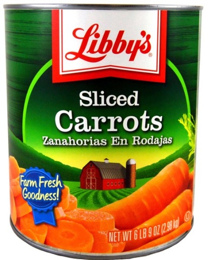 [3075.1] Sliced Carrots - #10