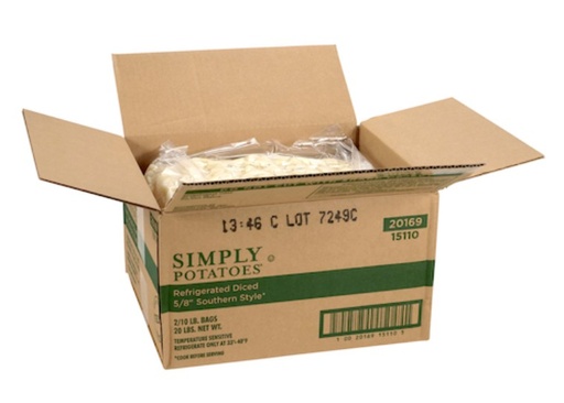 [3442] Refrigerated Diced Potatoes - 2/10lb