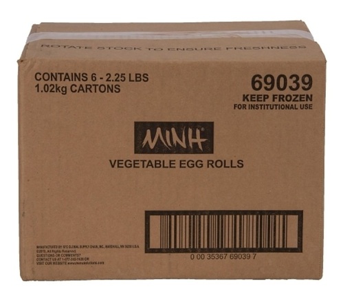 [6670] Vegetable Egg Rolls - 72/3 oz