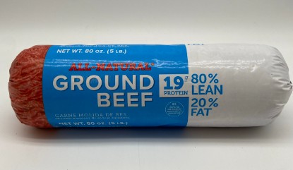 [7521.2] Frozen Ground Beef 80/20 -5lb