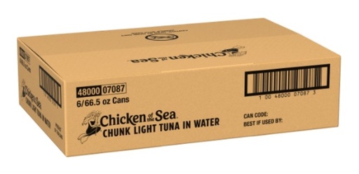 [8250] Tuna Chunks in Water - 6/66.5 oz