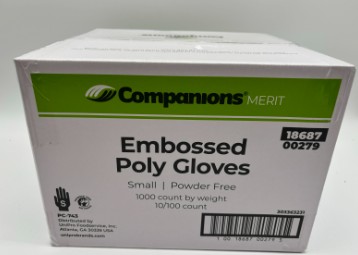 [9427.1] Glove - Poly S - 10/100ct