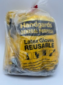 [9428.1] Large Reusable Rubber Gloves - 12ct