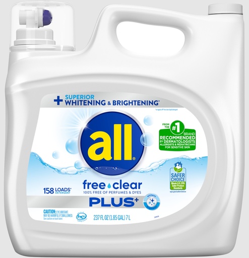 [9524.1] Laundry Liq - Free&Clear-250oz