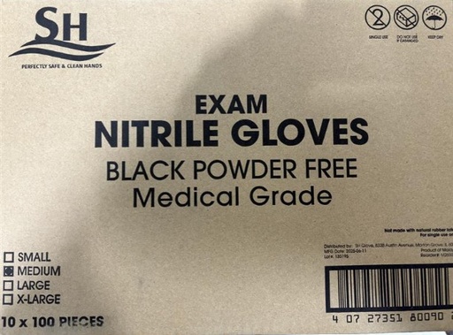 Medium Nitrile Gloves - 10/100ct
