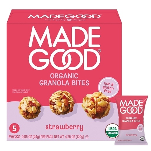 Madegood Strawberry Granola Minis, 6/5ct