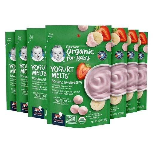 Gerber Organic Strawberry Banana Yogurt Melts -7/1oz  